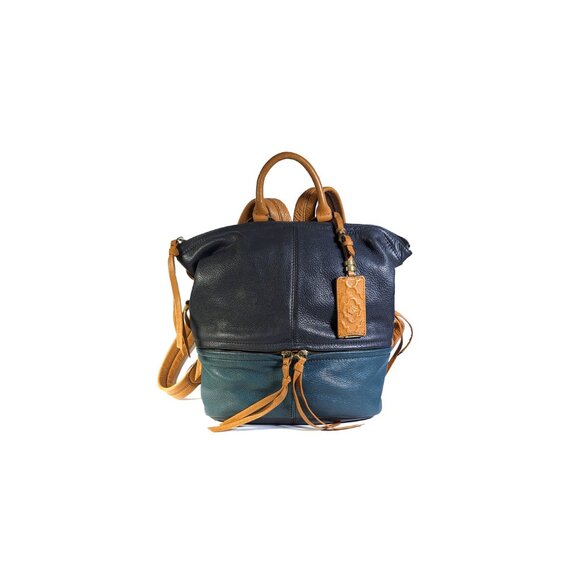 orYANY Holly Backpack Blue & Green Leather Bag main image 5